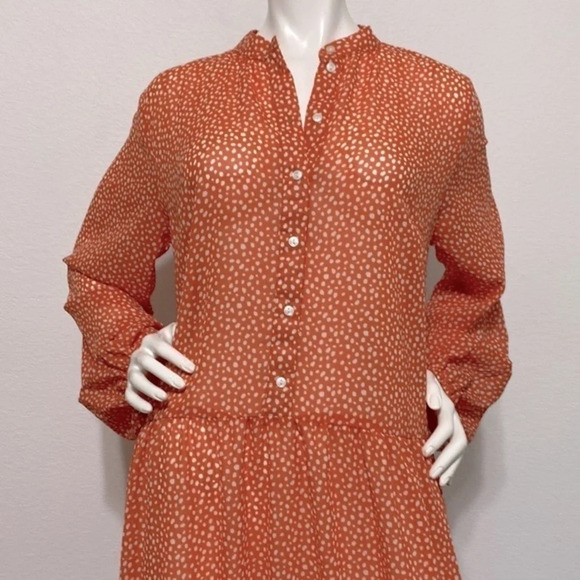 Turquoise Haven Orange/White Dress - Picture 2 of 4